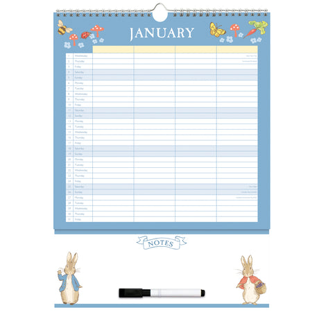 Peter Rabbit 2025 Family Organiser Wall Calendar