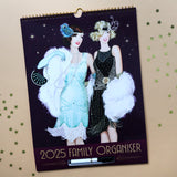 Claire Coxon Art Deco 2025 Family Organiser Wall Calendar