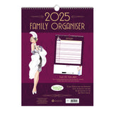 Claire Coxon Art Deco 2025 Family Organiser Wall Calendar