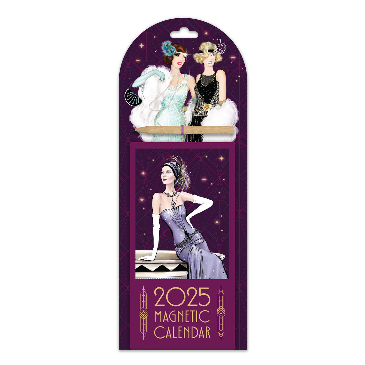 Claire Coxon Art Deco 2025 Magnetic Calendar