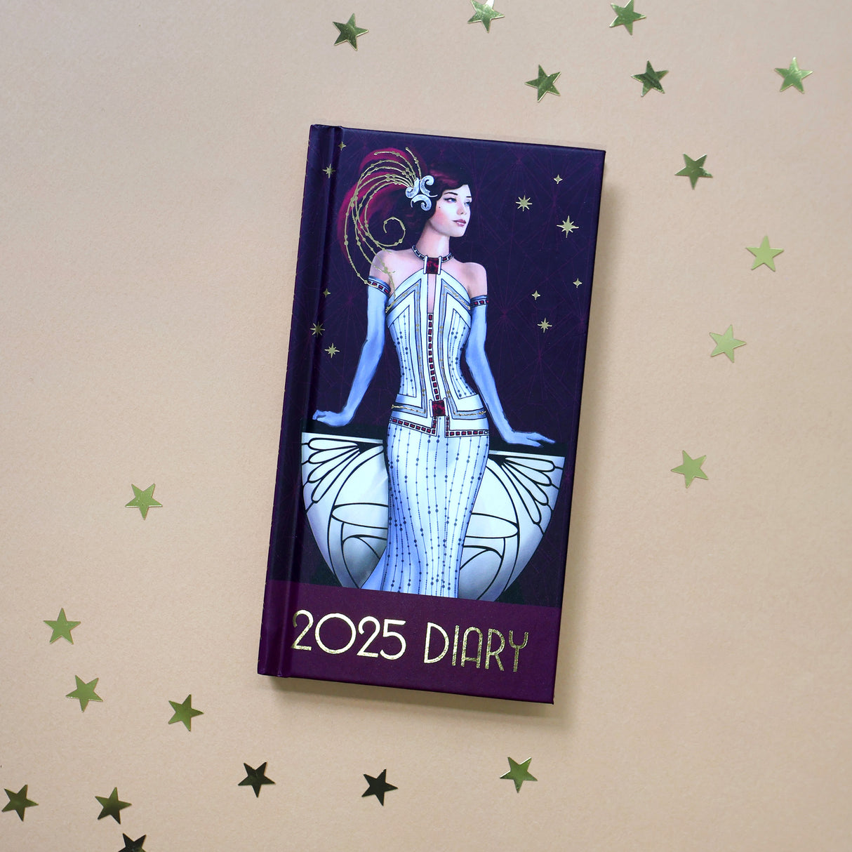 Claire Coxon Art Deco 2025 Slim Weekly View Diary