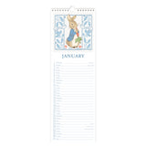 Peter Rabbit 2025 Slim Wall Calendar