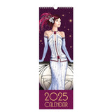 Claire Coxon Art Deco 2025 Slim Wall Calendar