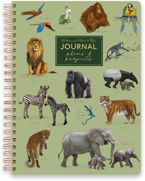 Patricia MacCarthy A5 Notebook With Dividers - Jungle Design