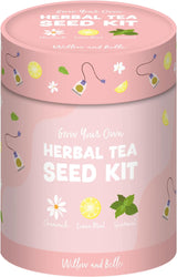 Willow and Belle Chamomile, Lemon Mint & Spearmint Herbal Tea Seed Kit - Includes Seeds, Peat Pots and Coir Pellets