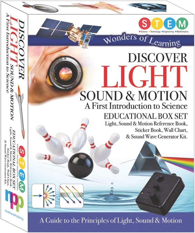 Discover Light, Sound & Motion Educational Box Set - Children's STEM Learning