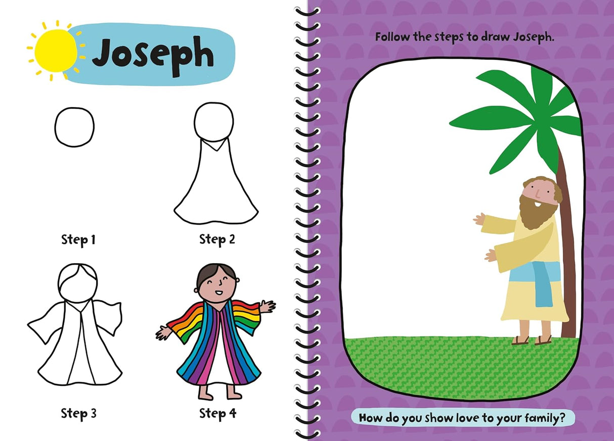 Children’s Learn-To-Draw Activity Book - Bible Stories