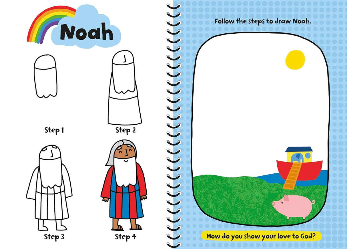 Children’s Learn-To-Draw Activity Book - Bible Stories