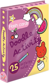 Children’s Doodle Activity Flash Cards - Wipe Clean and Play Again