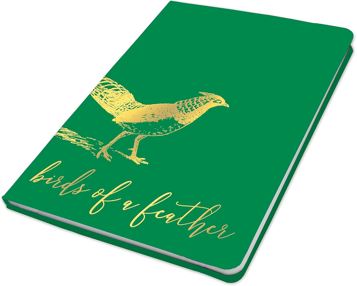 Premium B5 Lined Notebook Journal - Birds Of A Feather Pheasant Design