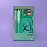 Saje Health Candle, Crystal & Eye Mask Set - Includes Two Candles and Four Crystal Stones