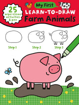 Children’s Learn-To-Draw Activity Book - Farm Animals