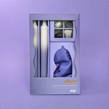 Saje Sleep Candle, Crystal & Eye Mask Set - Includes Two Candles and Four Crystal Stones