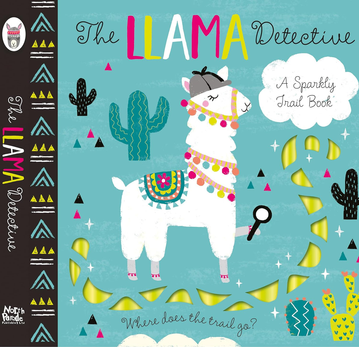 The Llama Detective - Children's Sparkly Trail Board Book