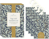 Orange Grove Scented Hanging Sachet - Set of 4 Sage and Sandalwood - William Morris Design