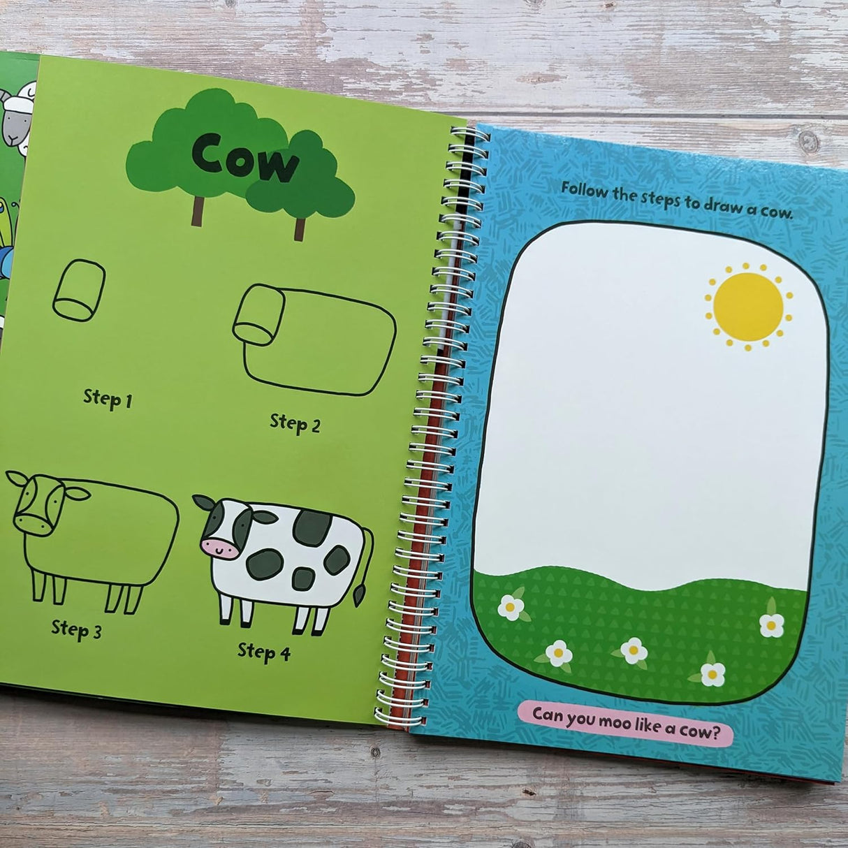 Children’s Learn-To-Draw Activity Book - Farm Animals