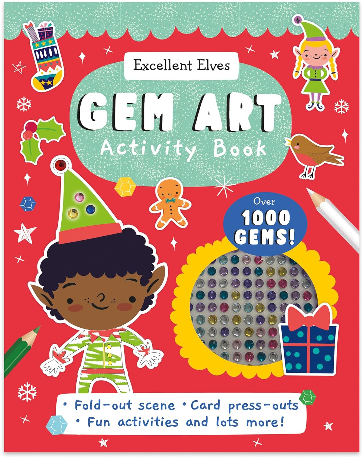 Excellent Elves - Gem Art Activity Book