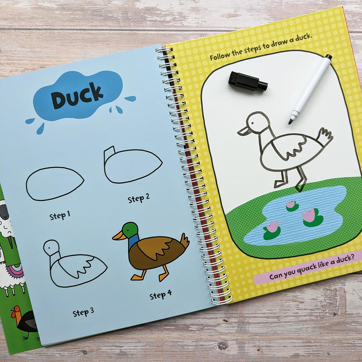 Children’s Learn-To-Draw Activity Book - Farm Animals