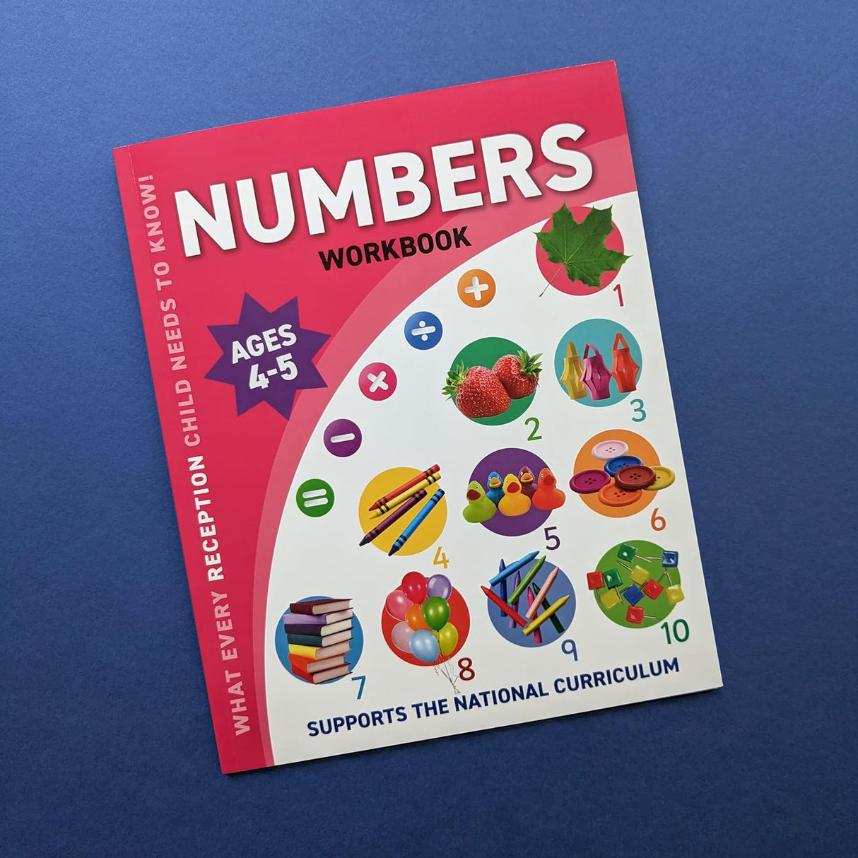 Children's Numbers Workbook – Reception Ages 4 to 5 Years