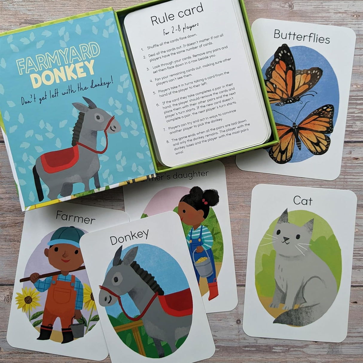 Farmyard Donkey - Children's Matching Card Game