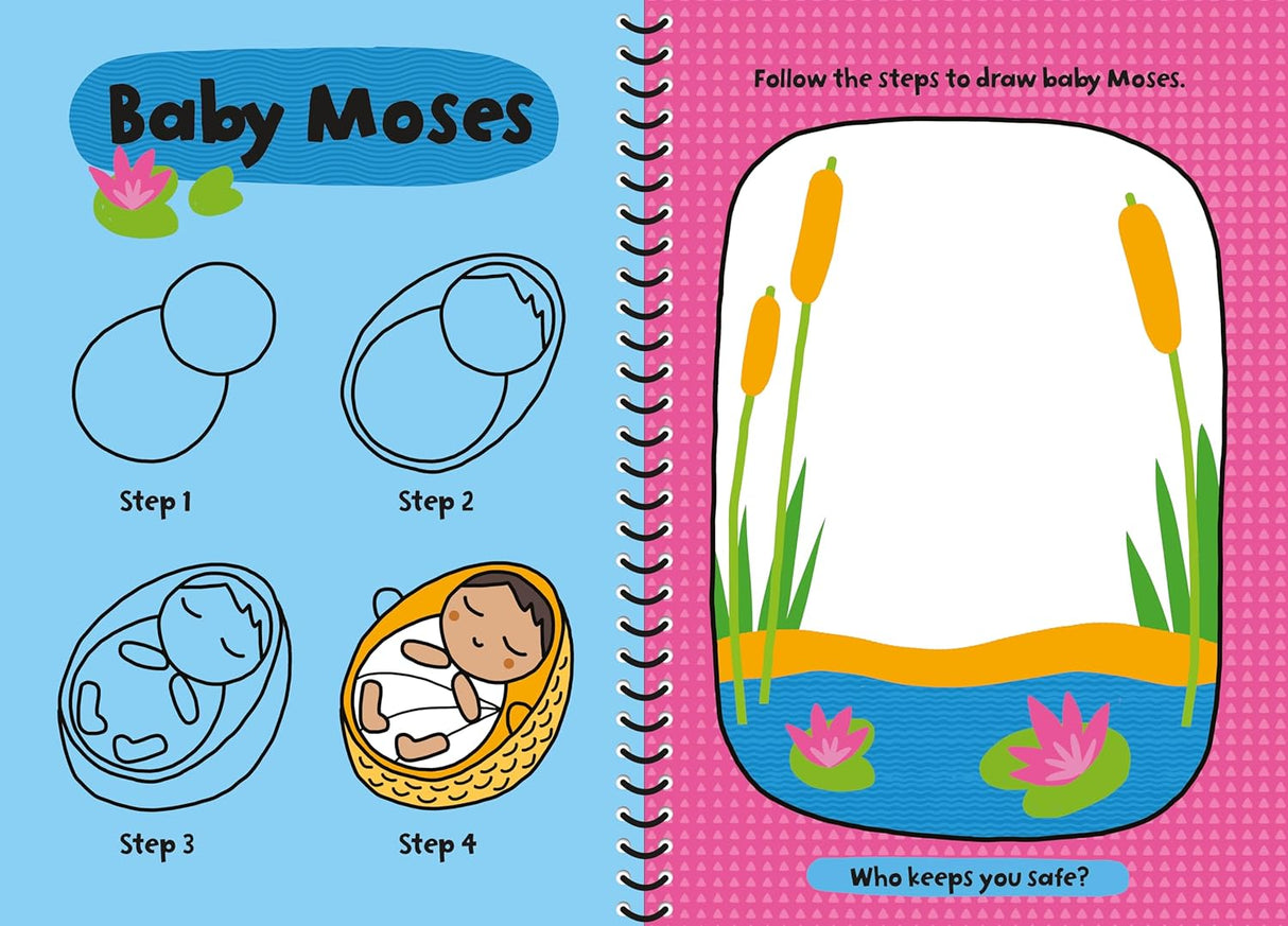 Children’s Learn-To-Draw Activity Book - Bible Stories