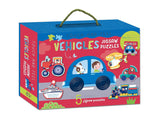 Touch and Feel Puzzle and Board Book Set - Vehicles - Tactile Fun For Children