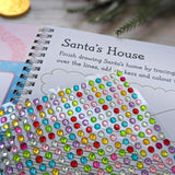 Sparkly Santa - Gem Art Activity Book