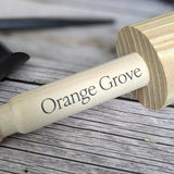 Orange Grove Mini Garden Tools and Enamel Mug Gardening Gift Set - Includes Dibber, Shovel, Seedling Extractor and Pot Tamper