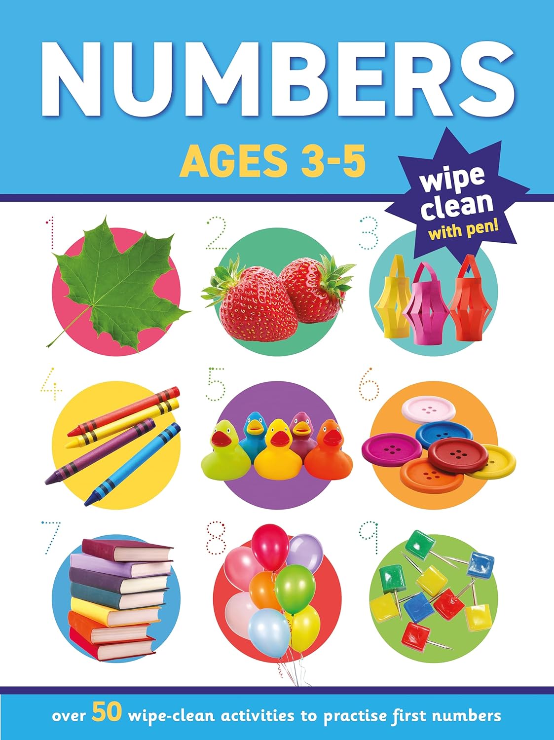 Children's Numbers Wipe Clean Book & Pen Set – Ages 3 to 5 Years