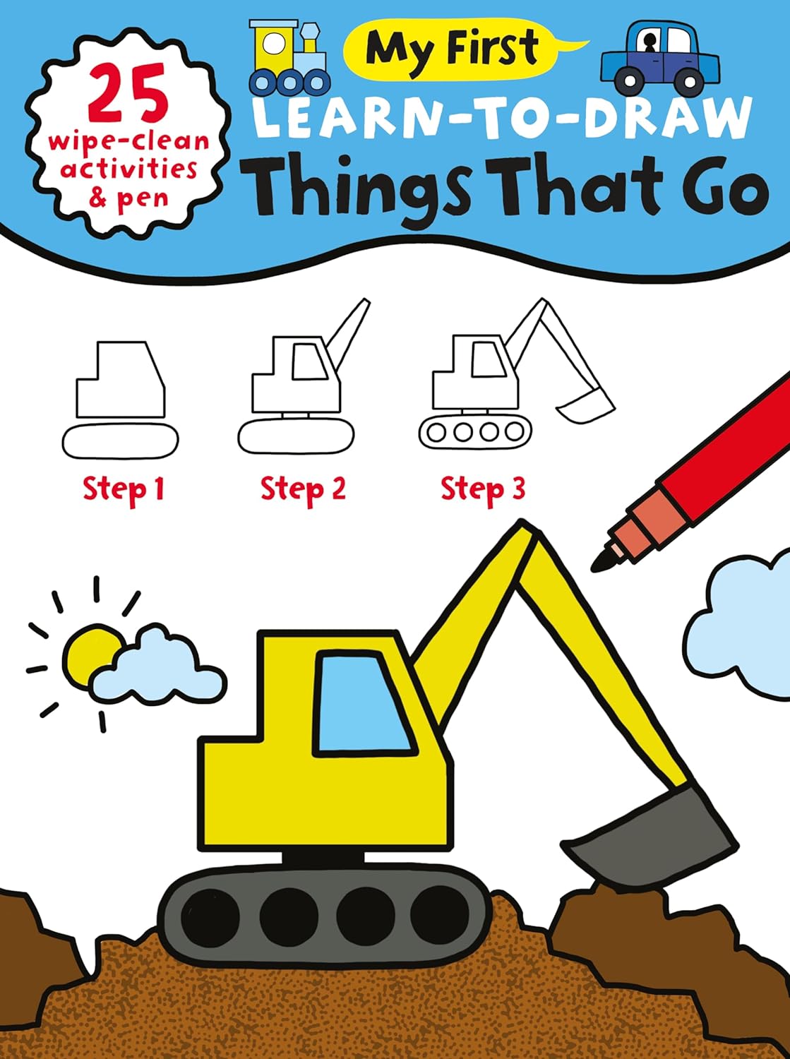 Children’s Learn-To-Draw Activity Book - Things That Go