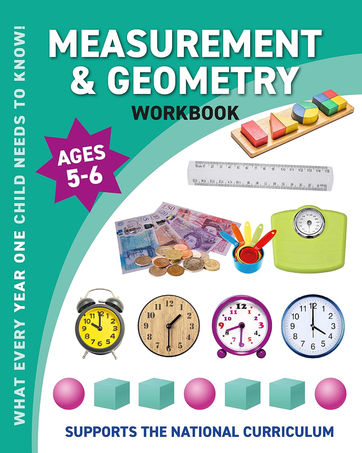 Children's Measurement & Geometry Workbook – Year One Ages 5 to 6 Years