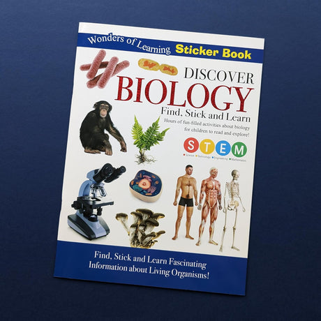 Discover Biology Sticker Book - Find, Stick and Learn