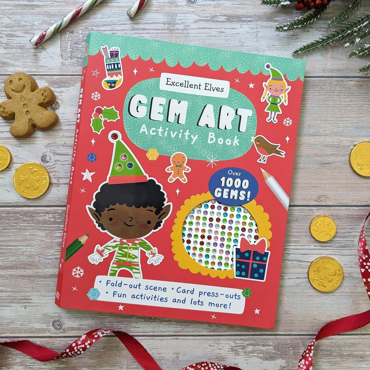 Excellent Elves - Gem Art Activity Book