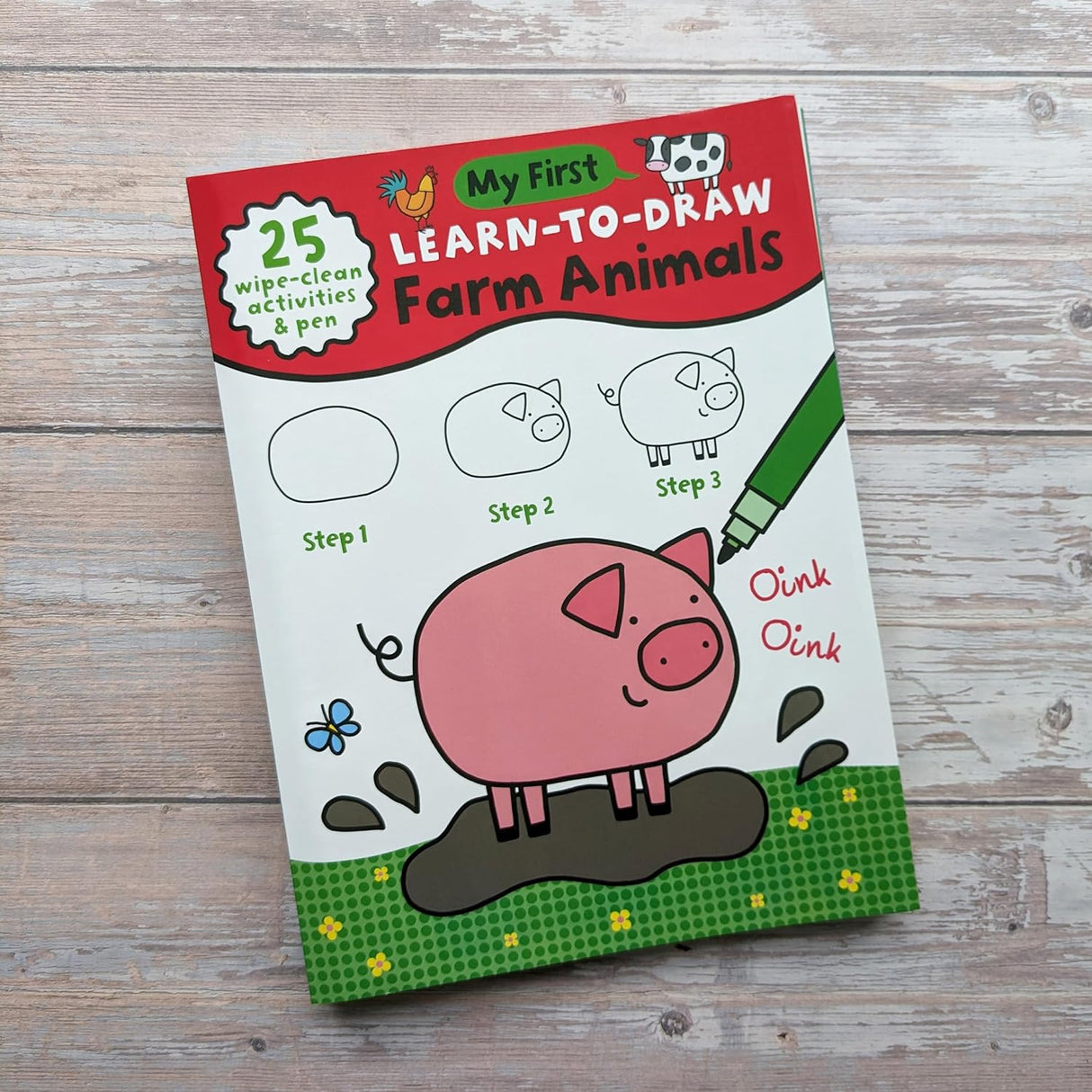 Children’s Learn-To-Draw Activity Book - Farm Animals