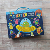 Touch and Feel Puzzle and Board Book Set - Monsters - Tactile Fun For Children