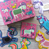 Touch and Feel Puzzle and Board Book Set - Unicorns - Tactile Fun For Children