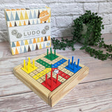 Wooden Mini Ludo Game