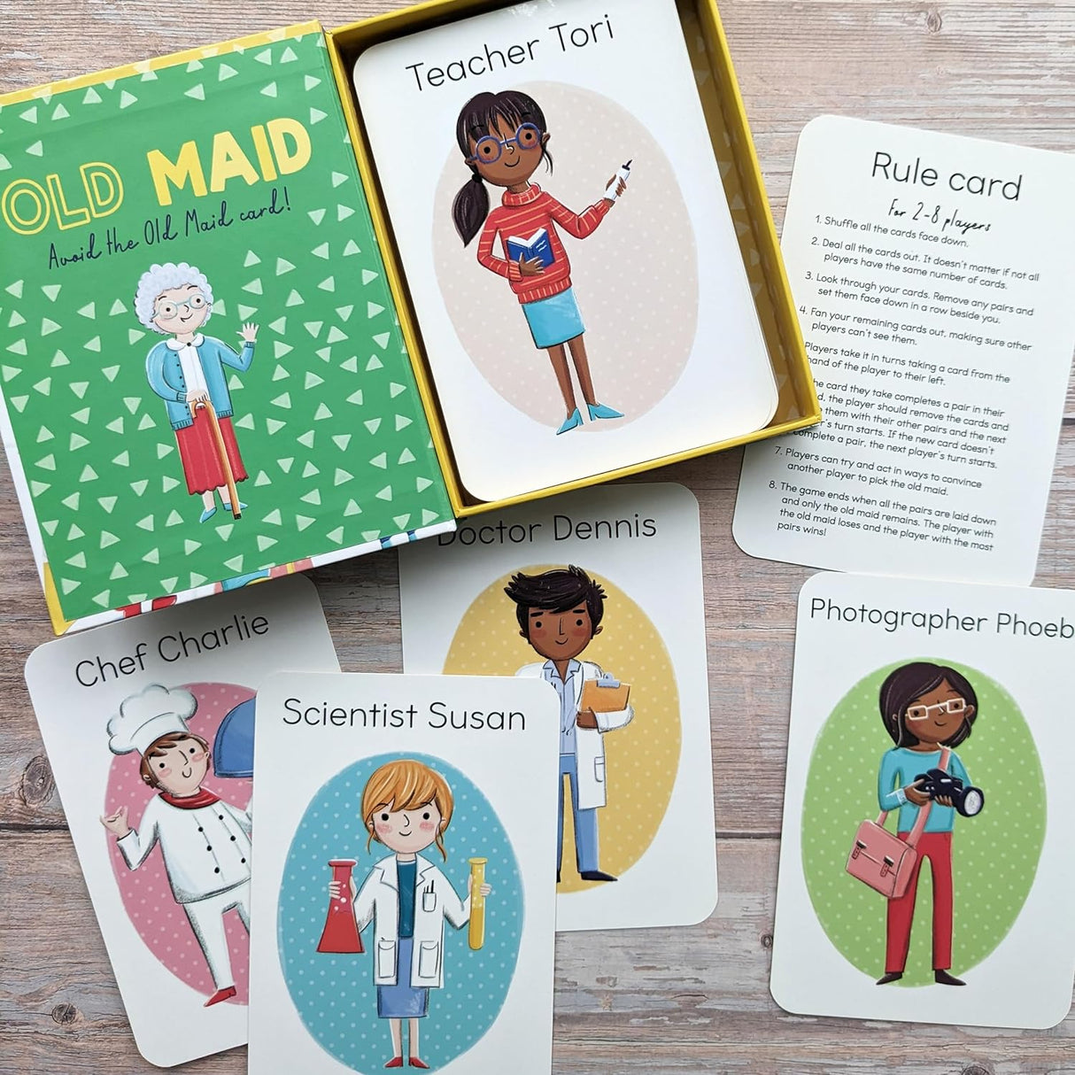 Old Maid - Children's Matching Card Game