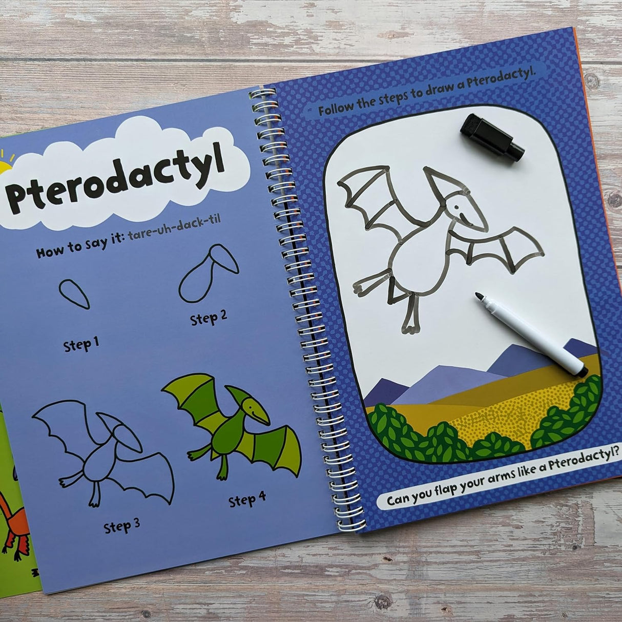 Children’s Learn-To-Draw Activity Book - Dinosaurs