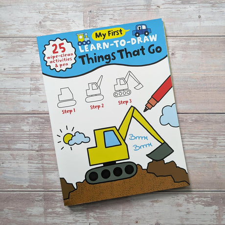 Children’s Learn-To-Draw Activity Book - Things That Go