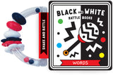 Words - Children's Black & White Rattle Book