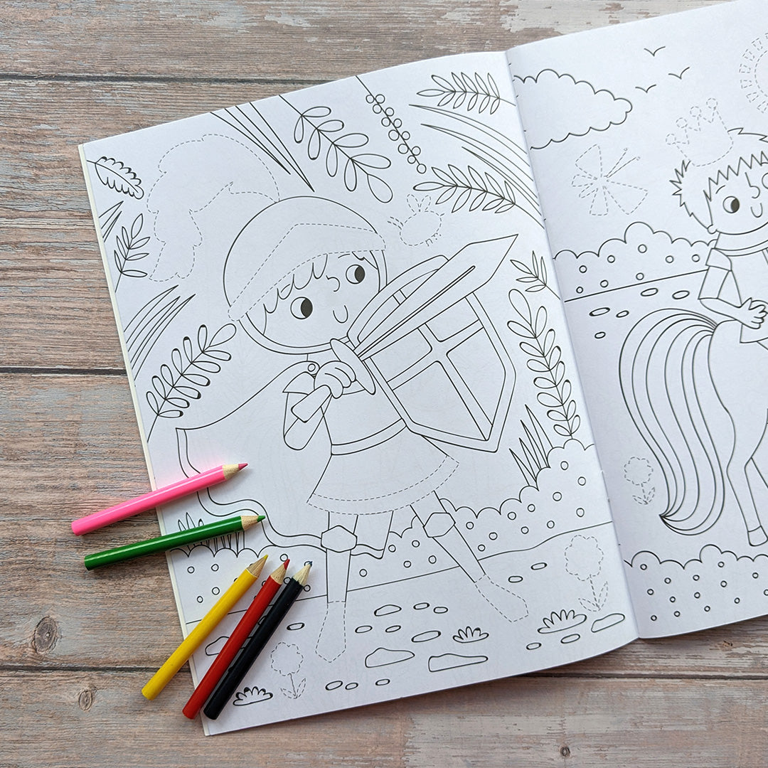 Dress Me Up Colouring & Activity Book - Knights and Dragons