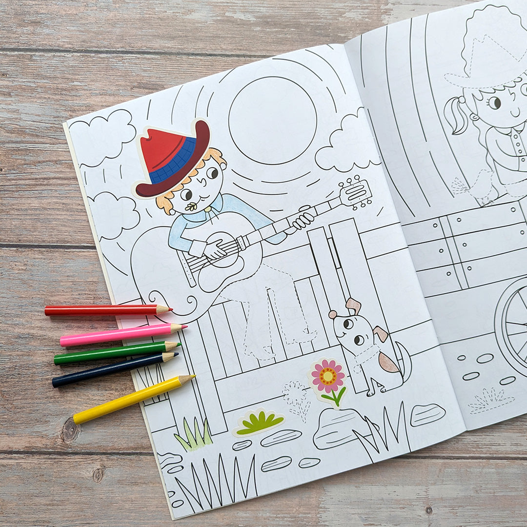 Dress Me Up Colouring & Activity Book - Cowboys