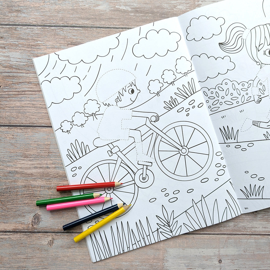 Dress Me Up Colouring & Activity Book - Sports Star