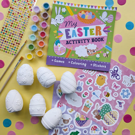 My Easter Art Set – Children’s Activity Set with Paints, Stickers and Plaster Eggs