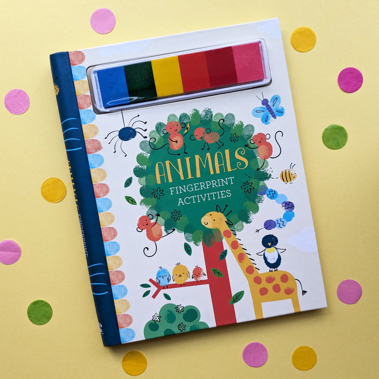 Animals Fingerprint Activities Book – Comes With 6 Colour Inks