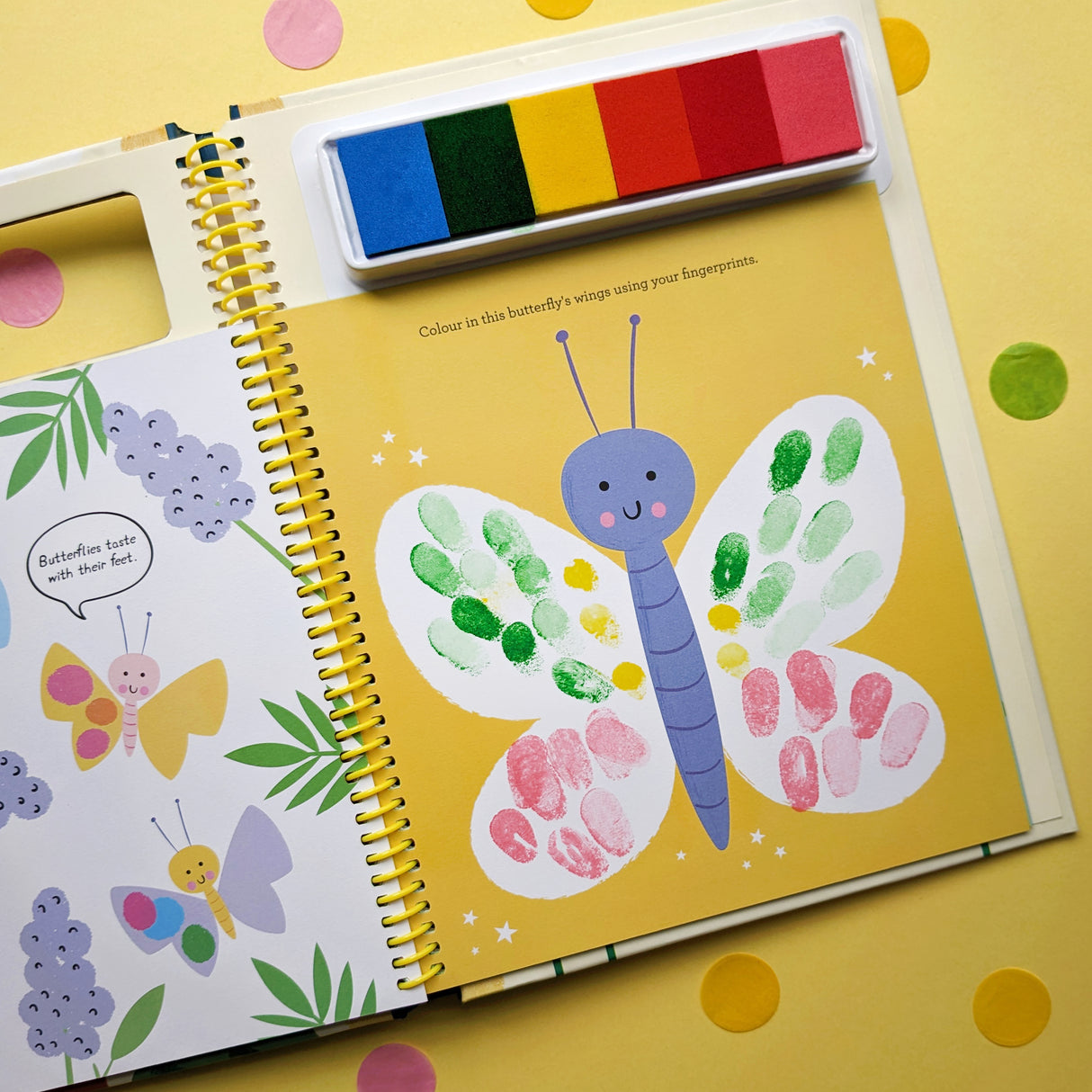 Animals Fingerprint Activities Book – Comes With 6 Colour Inks