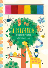 Animals Fingerprint Activities Book – Comes With 6 Colour Inks