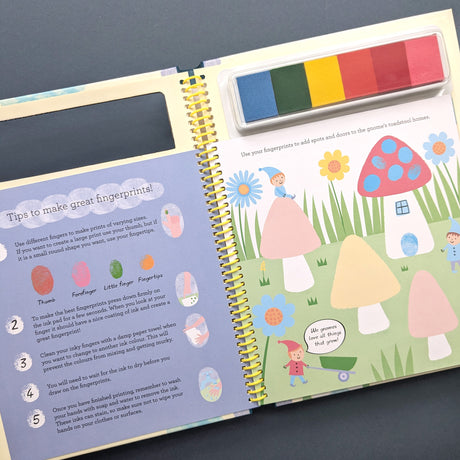 Adventure Fingerprint Activities Book – Comes With 6 Colour Inks