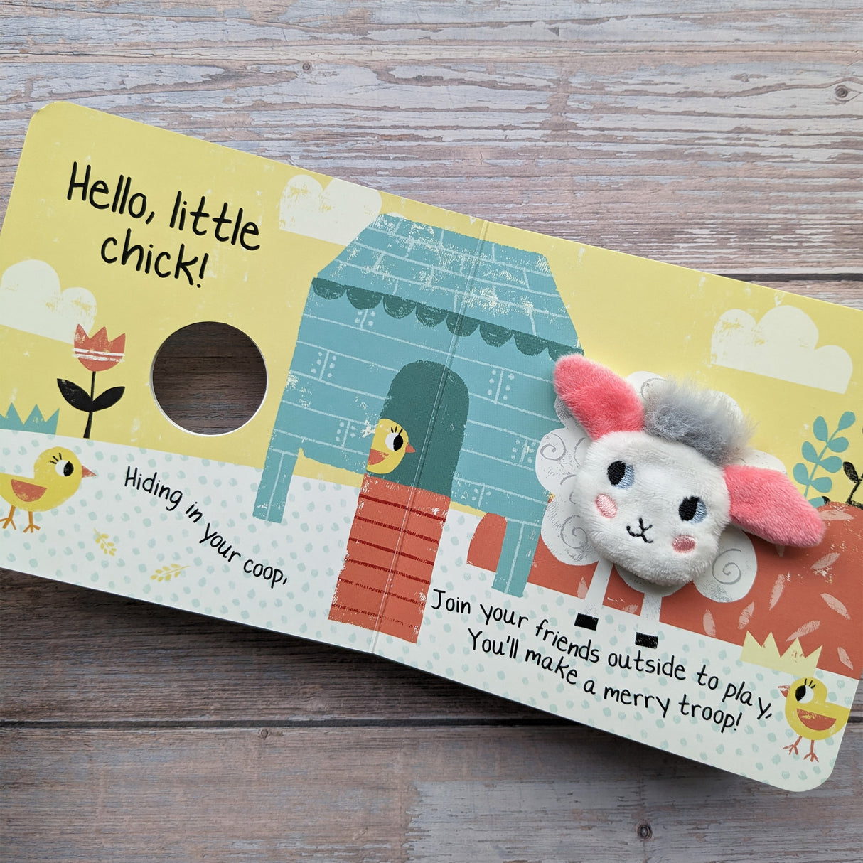 Hello Little Lamb - Children's Finger Puppet Book